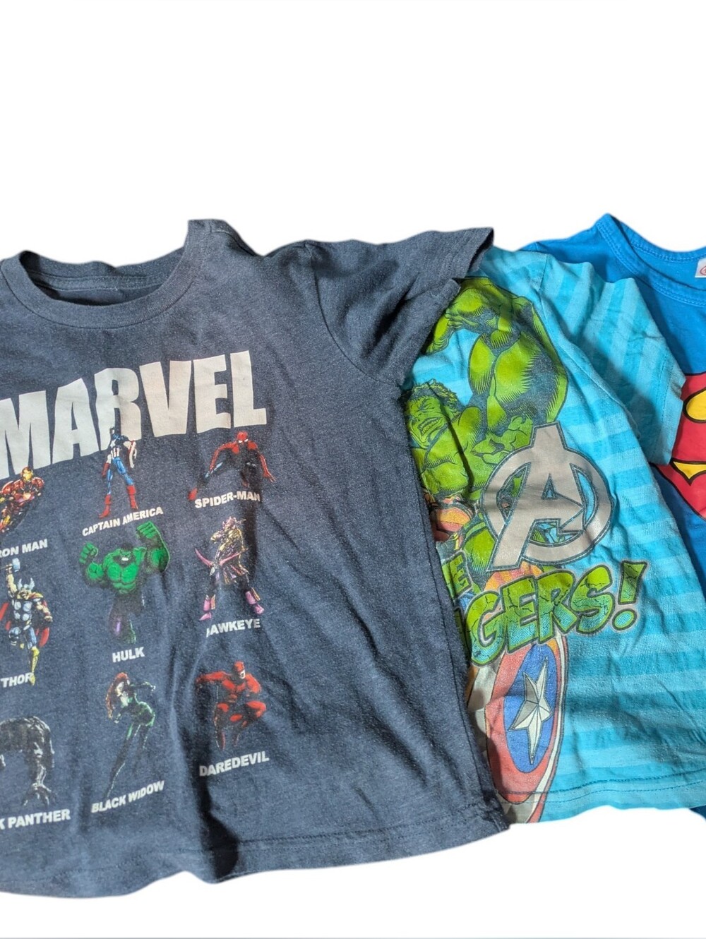 Marvel Kids' Blue Avengers Graphic Costume Tee